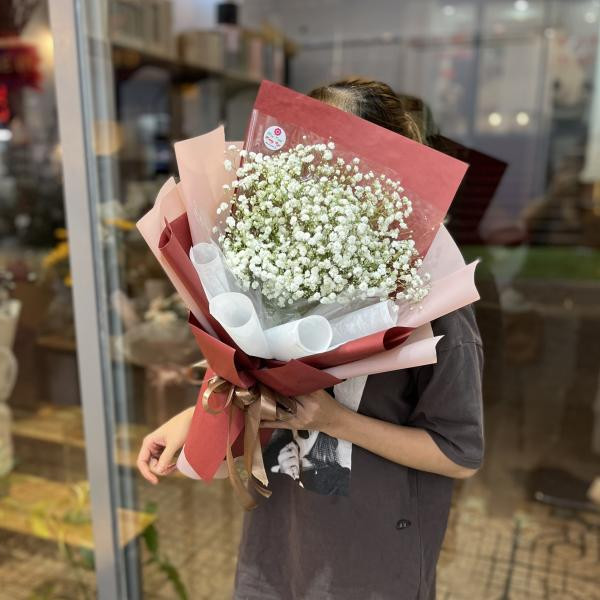 Bó hoa baby trắng đẹp tinh tế tặng sinh nhật bạn gái  4