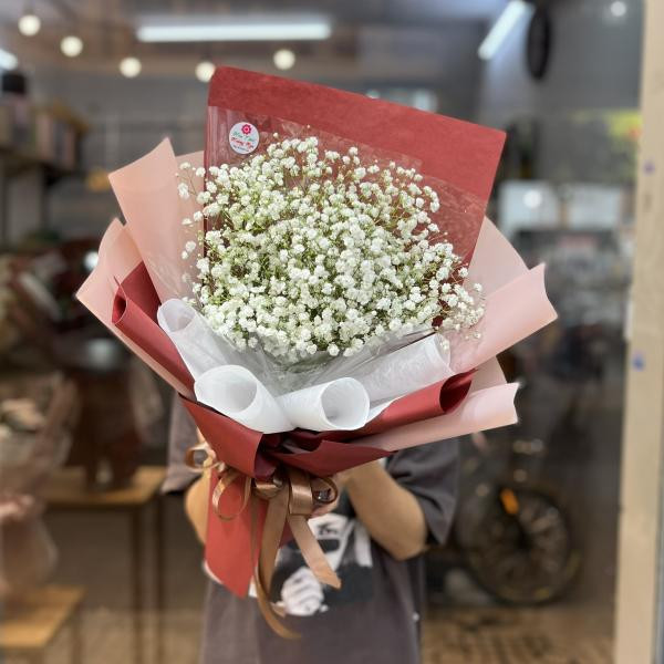 Bó hoa baby trắng đẹp tinh tế tặng sinh nhật bạn gái  6