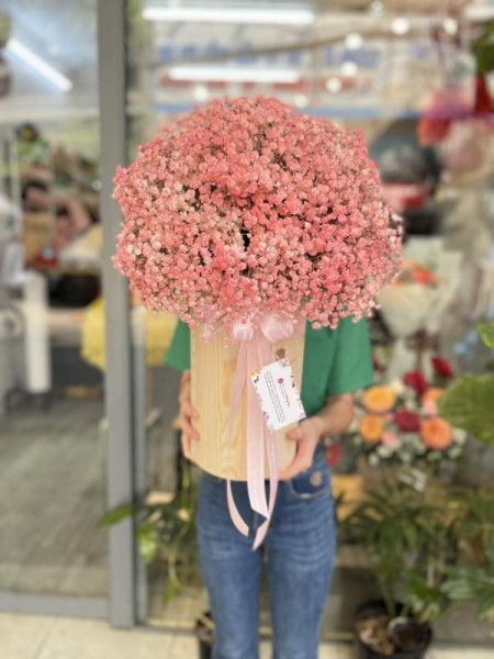 Hộp hoa baby hồng tặng chúc mừng sinh nhật ý nghĩa  4