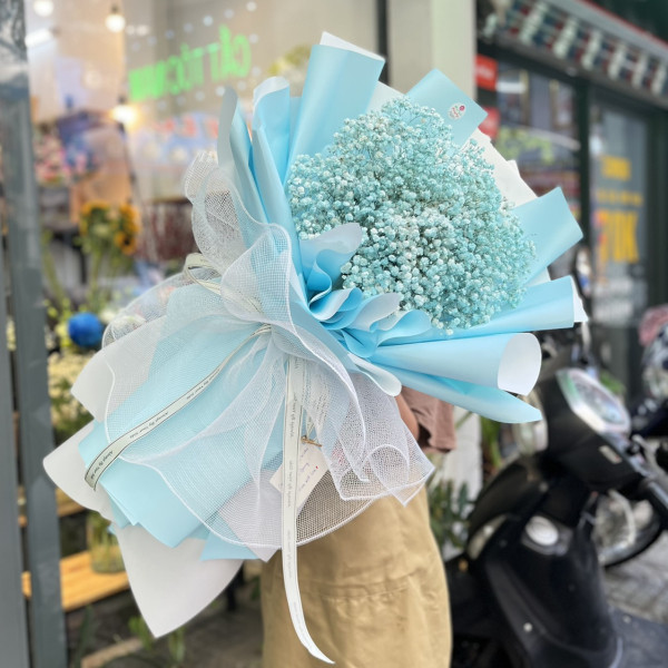 Bó hoa baby xanh ngọc tặng chúc mừng sinh nhật đẹp và ý nghĩa  4