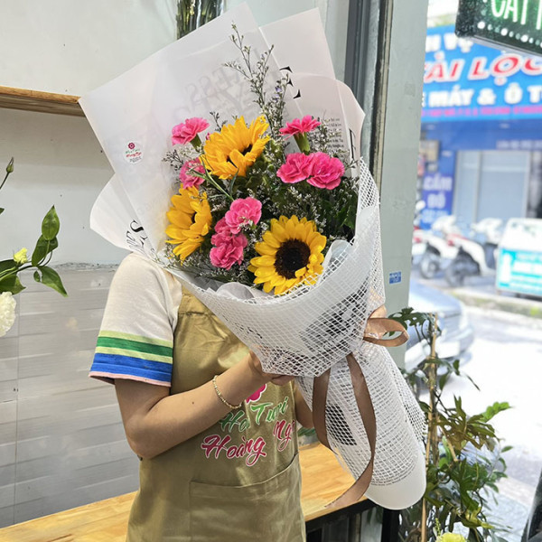 Bó hoa hướng dương 3 bông nhỏ xinh 6