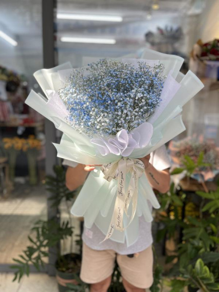 Bó hoa baby xanh tặng bạn gái dịp sinh nhật 4